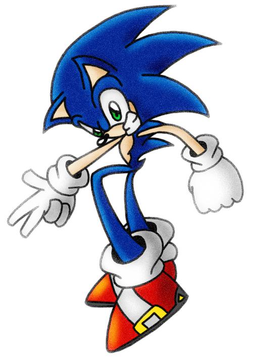 A SUPER COOL SONIC POSE! (jk haha) by Sonicluva