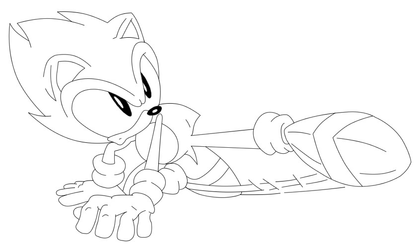 Old-School Sonic Unfinished (Contest: ali32) by Sonicluva