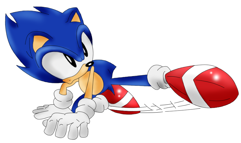 Old-School Sonic Finished (Contest: ali32) by Sonicluva