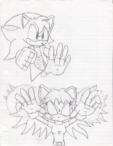 Sketchies (Felicia and Taber) by SonicsGirl93