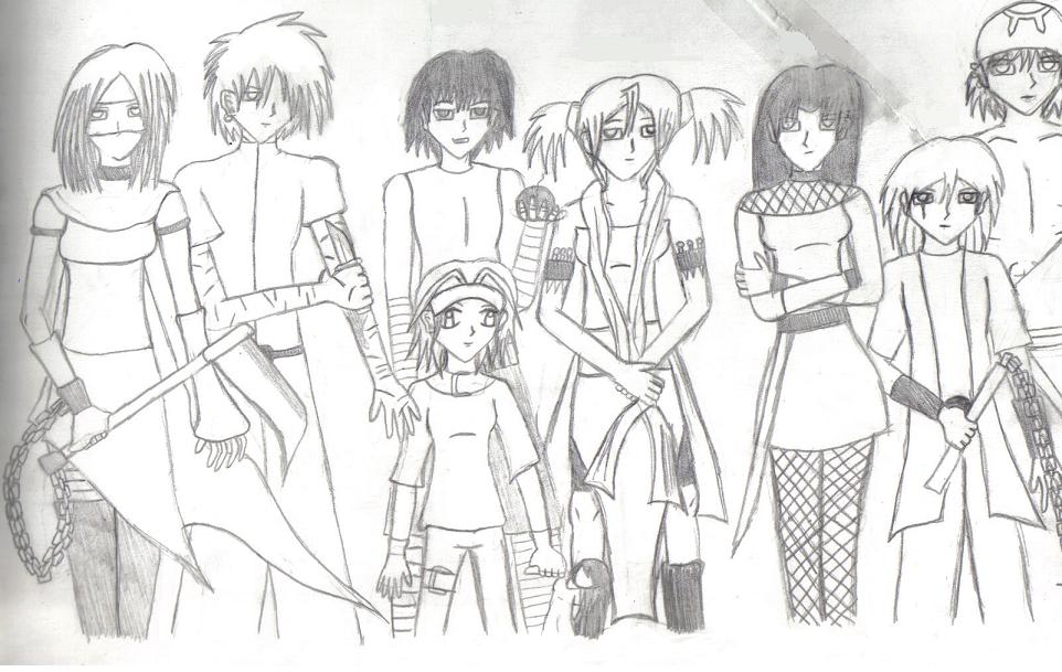 Characters From My Manga Chi no Tani by Sora_Miyara