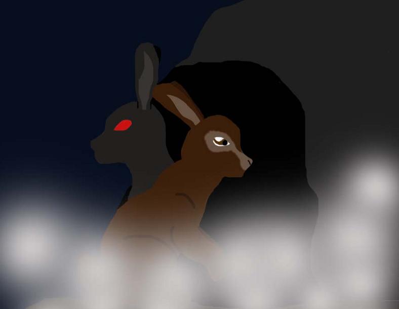 El-ahrairah and The Black Rabbit Of Inle by Sora_Miyara