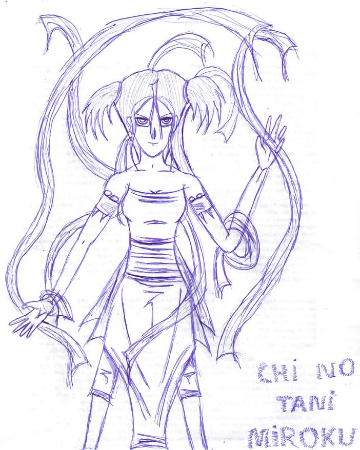 Chi no Tani - Miroku Sketch by Sora_Miyara