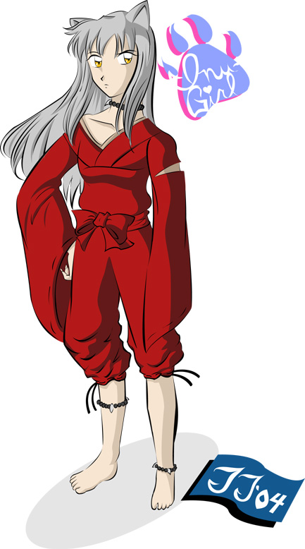 "Female InuYasha" Colored by Sorceress_Ultimecia
