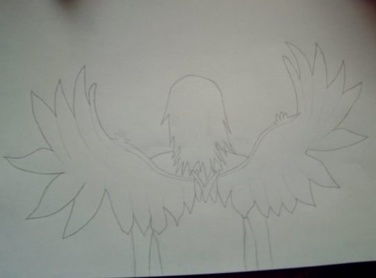 Angel sketch by Sorcha
