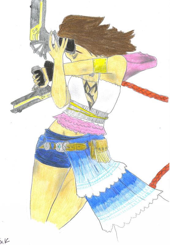 Yuna with Guns by Sorrow