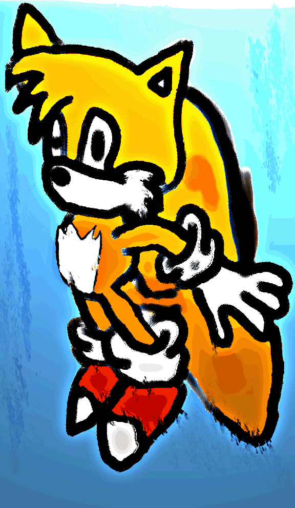 Tails with Corel Painter by Spade_Hedgehog