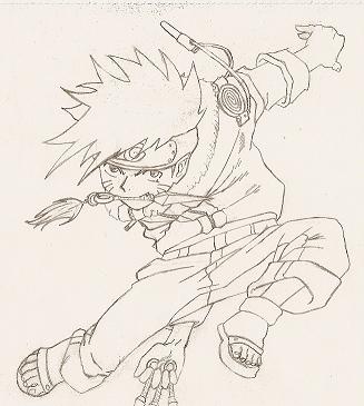 Naruto in action by Spectre