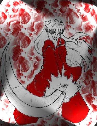 InuYasha!! colored version by Spell_Caster_Inu