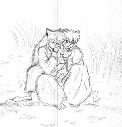 Kyoto and Inuyasha by Spell_Caster_Inu