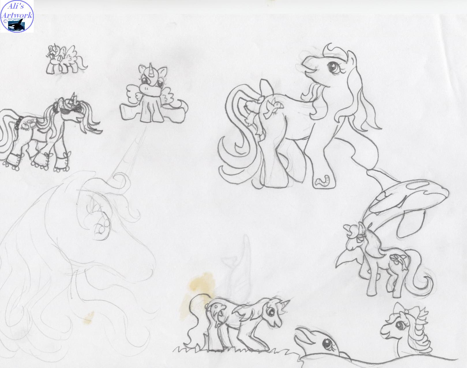 My Little Pony Group by Spider_Psycho247