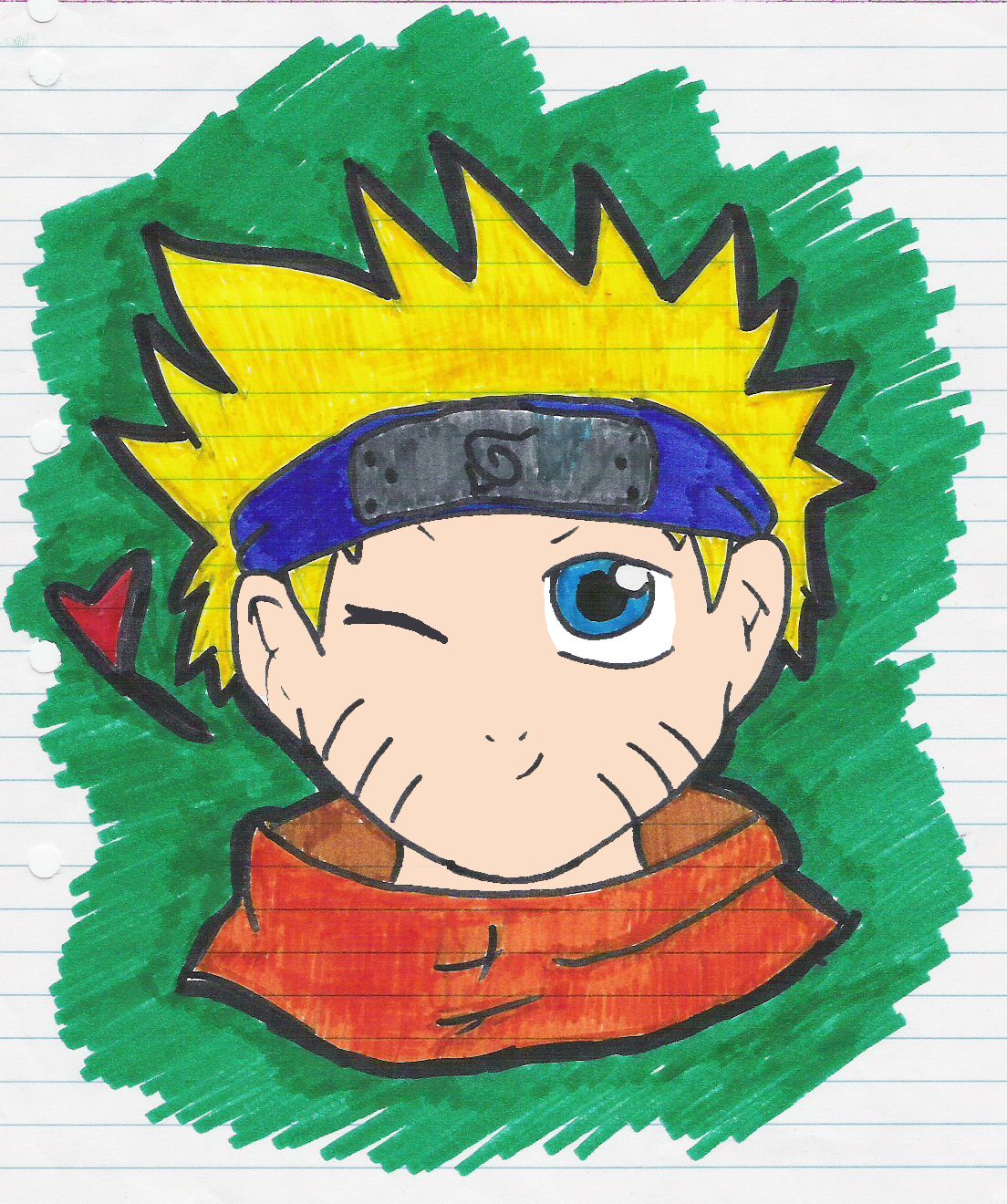 cute naruto coloured by Spike_Schinizzle