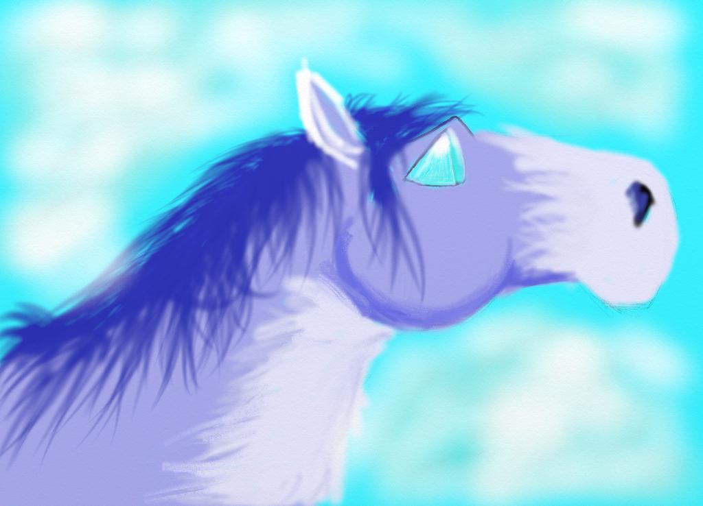 Ice pony by SpiritRandomer