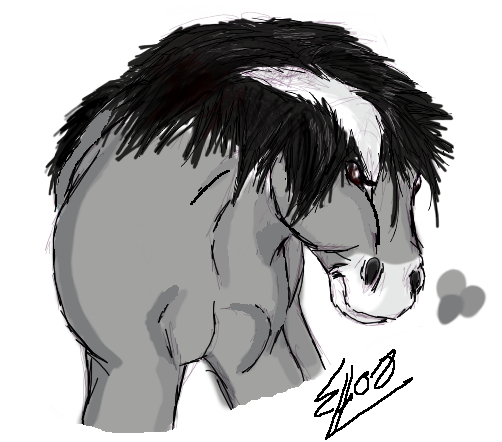 Sweeney todd horse ( sketcher ) by SpiritRandomer