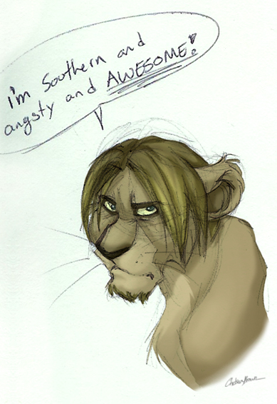 Sawyer Lion by SpiritWolf77