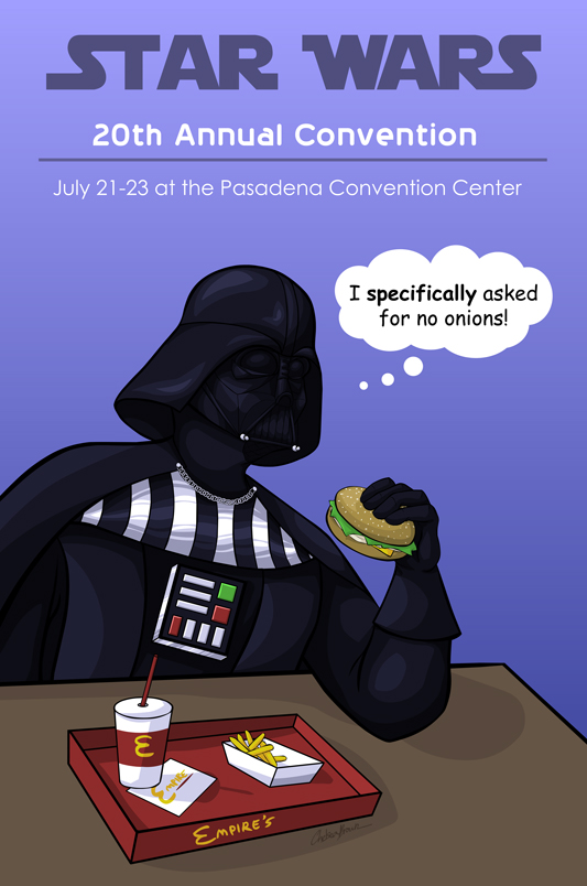 Vader at McDonalds by SpiritWolf77