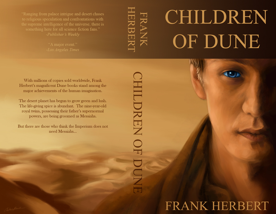 Children of Dune Book Cover by SpiritWolf77