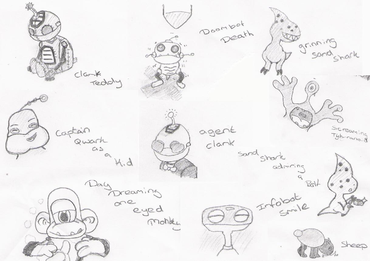 Ratchet and clank doodles by Splixx