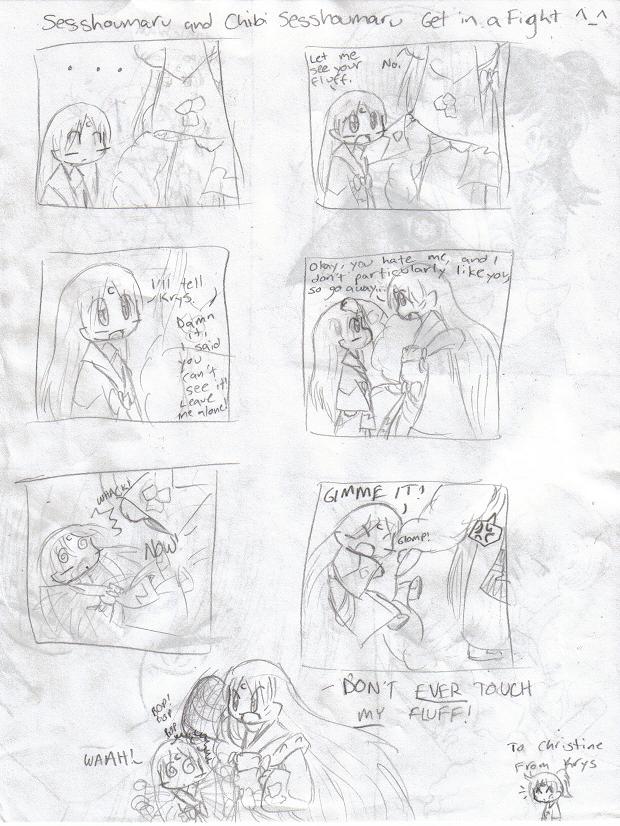 Krys' Sesshy comic for me by SpookyThaClown