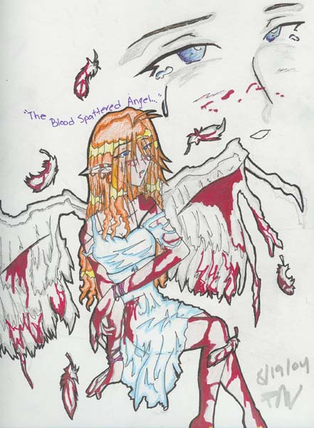 Blood Spattered Angel by SpunkyNinja