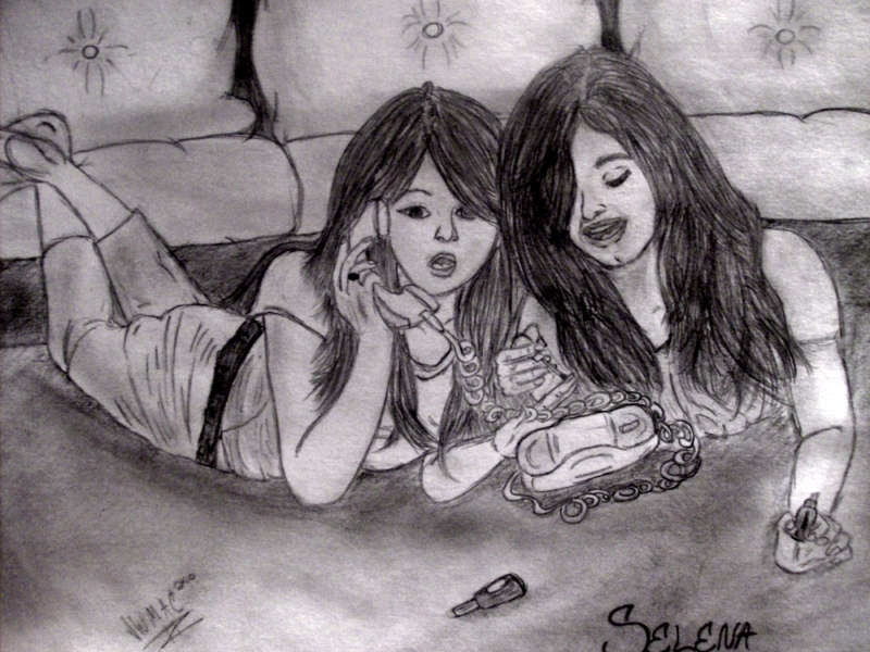 Selena Gomez and Demi Lovato by Spyder