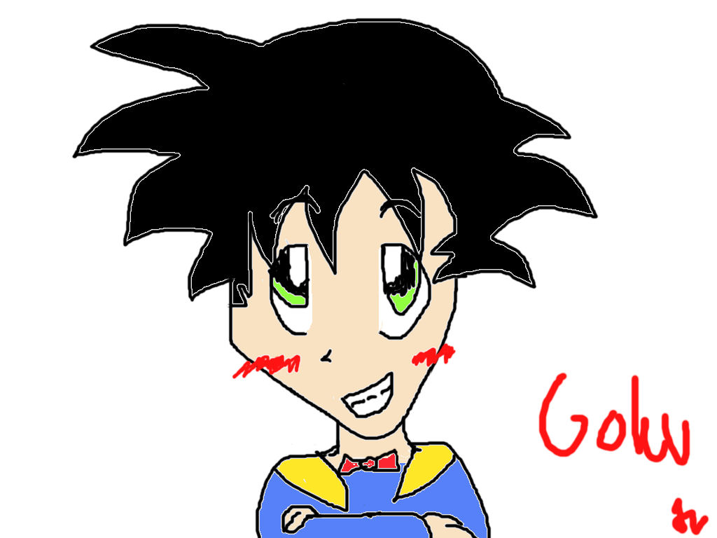 Goku manga style ^_^ by Spyro