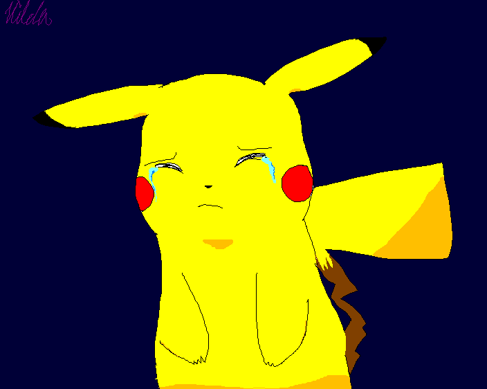 Pikachu sad. by Spyro