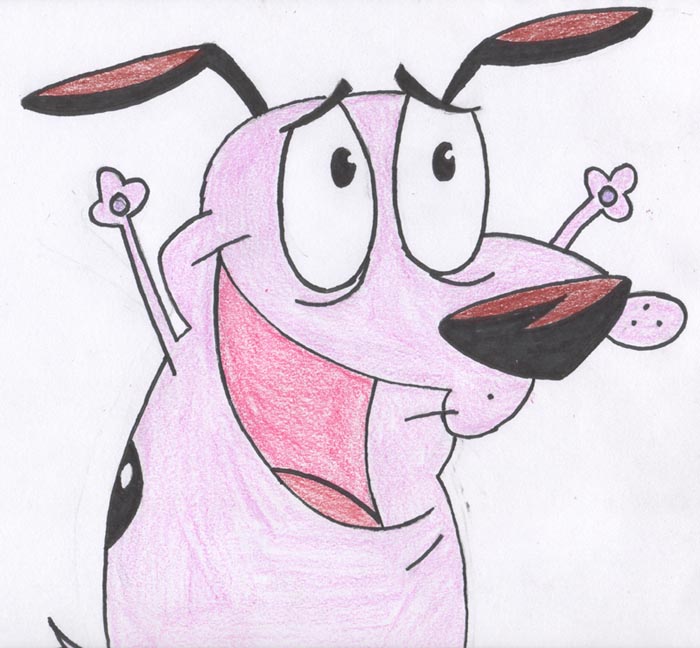 Courage the Cowardly Dog by SquallLeonhart