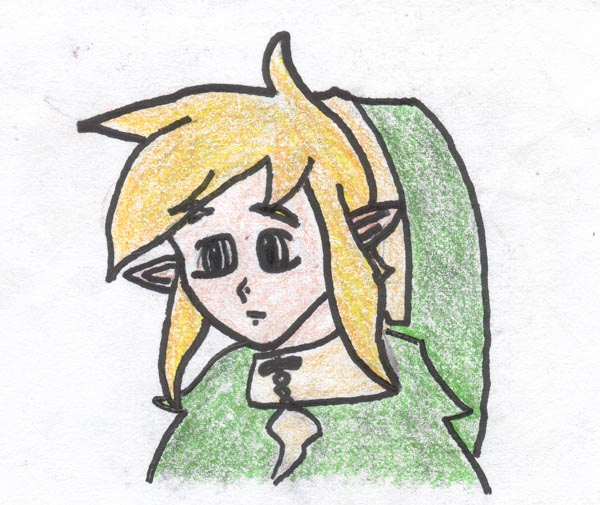 Cross-eyed Link colored by SquallLeonhart