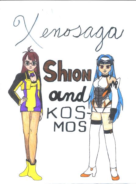 Shion and KOS-MOS by SquaresoftFan1985