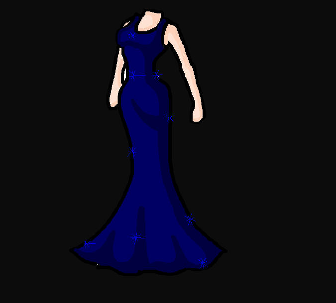 Deep Blue Dress (?) by StarAlchemist