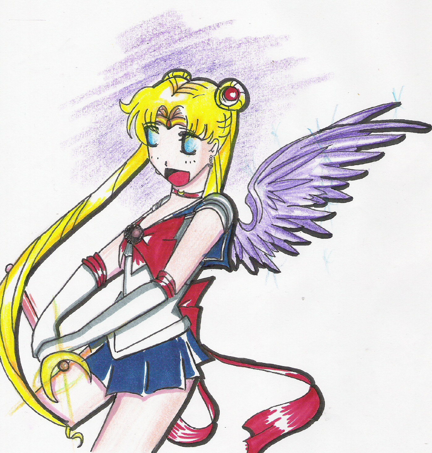 Winged Sailor Moon by StarAlchemist