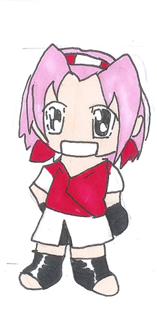 Chibi Sakura (small version) by StarGirl_Katie