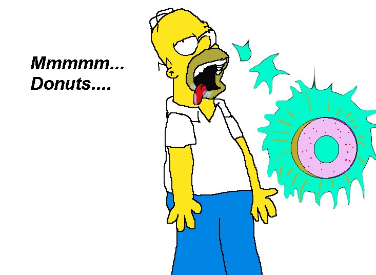 Homer'mmmmm donuts' by StarStruckChild