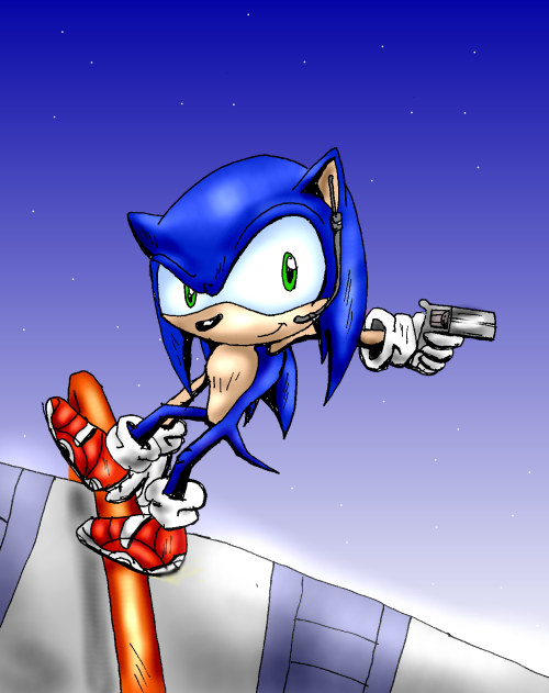 Sonic in space by Star_The_Hedgehog