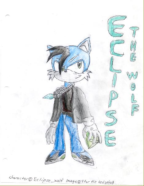 Eclipse The Wolf (Request) by Star_The_Hedgehog