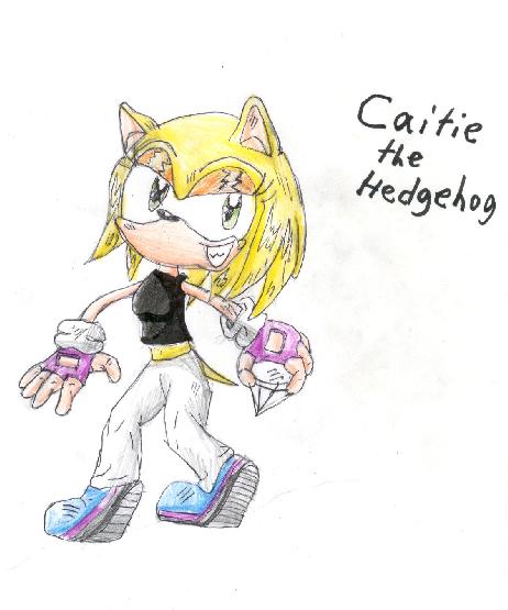 request - Caitie the hedgehog by Star_The_Hedgehog