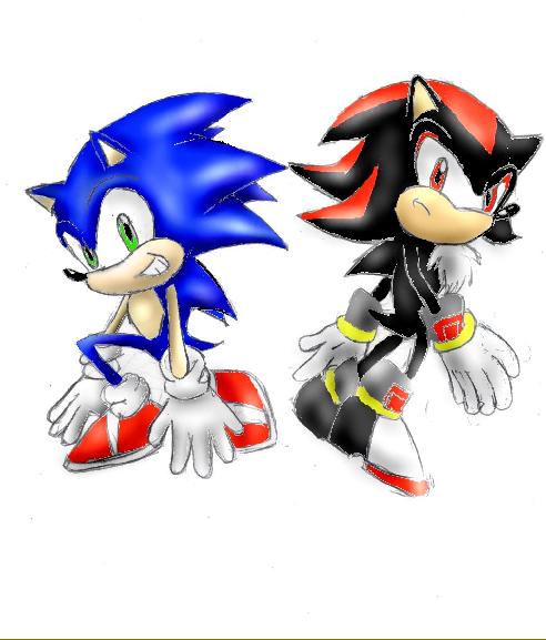 Sonic and Shadow by Star_The_Hedgehog