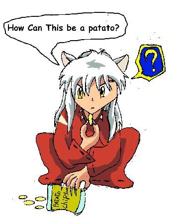 inuyasha discovers patato chips! by Star_The_Hedgehog