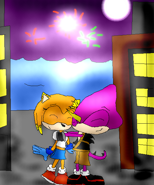 espio hugging sunshade -request by Star_The_Hedgehog