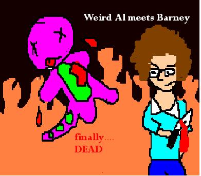 Weird Al meets Barney by Star_n_Robin_forever