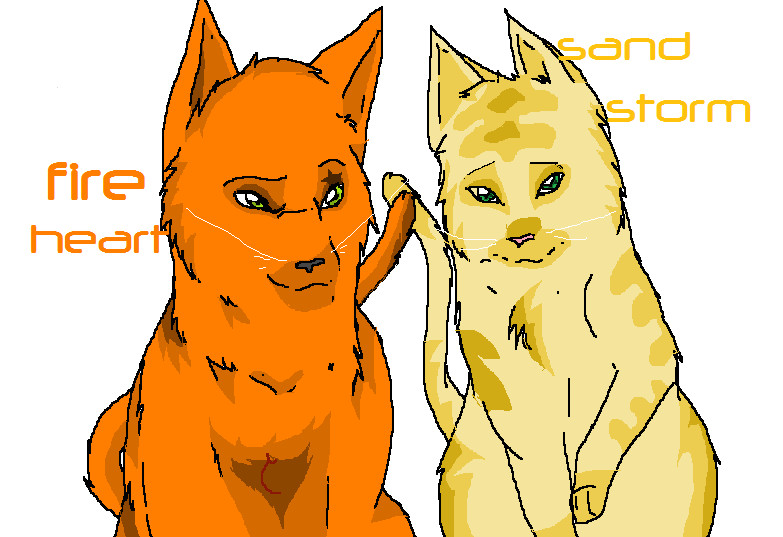 Fireheart and Sandstorm. by Starstream999