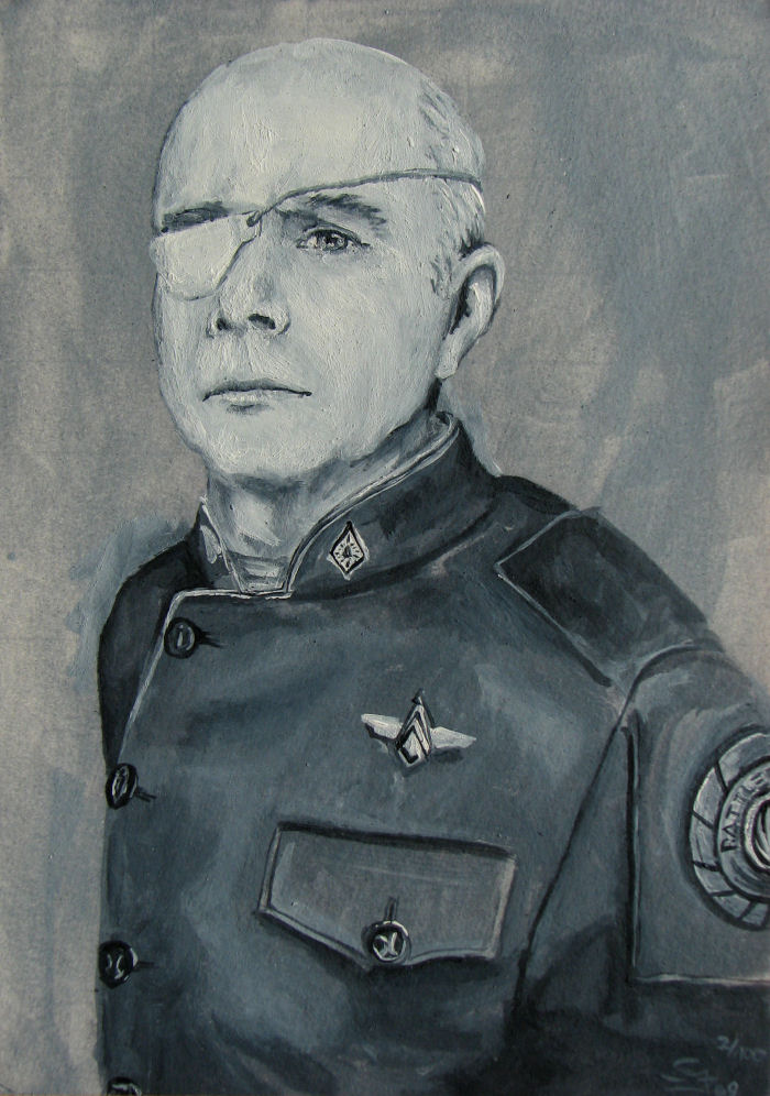 Colonel Saul Tigh by Steeljren