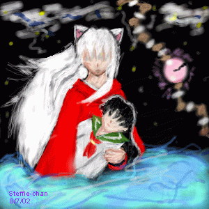 Inuyasha and Kagome by Steffie-chan