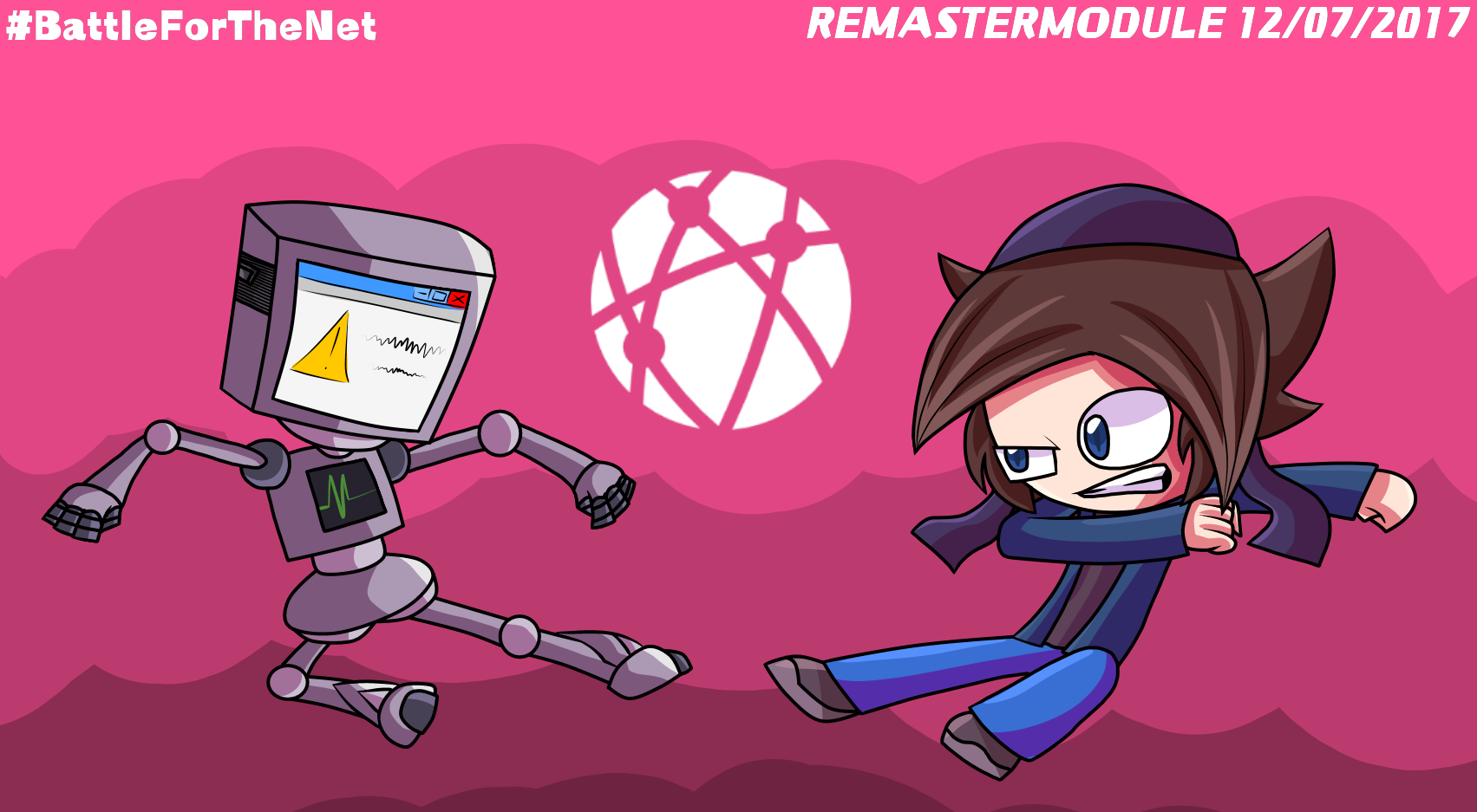 Computerbot Versus. StickBlue - Battle For The Net by StickBlueAnimated
