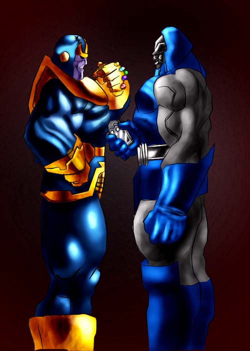 Thanos and Darkseid by Stitchking