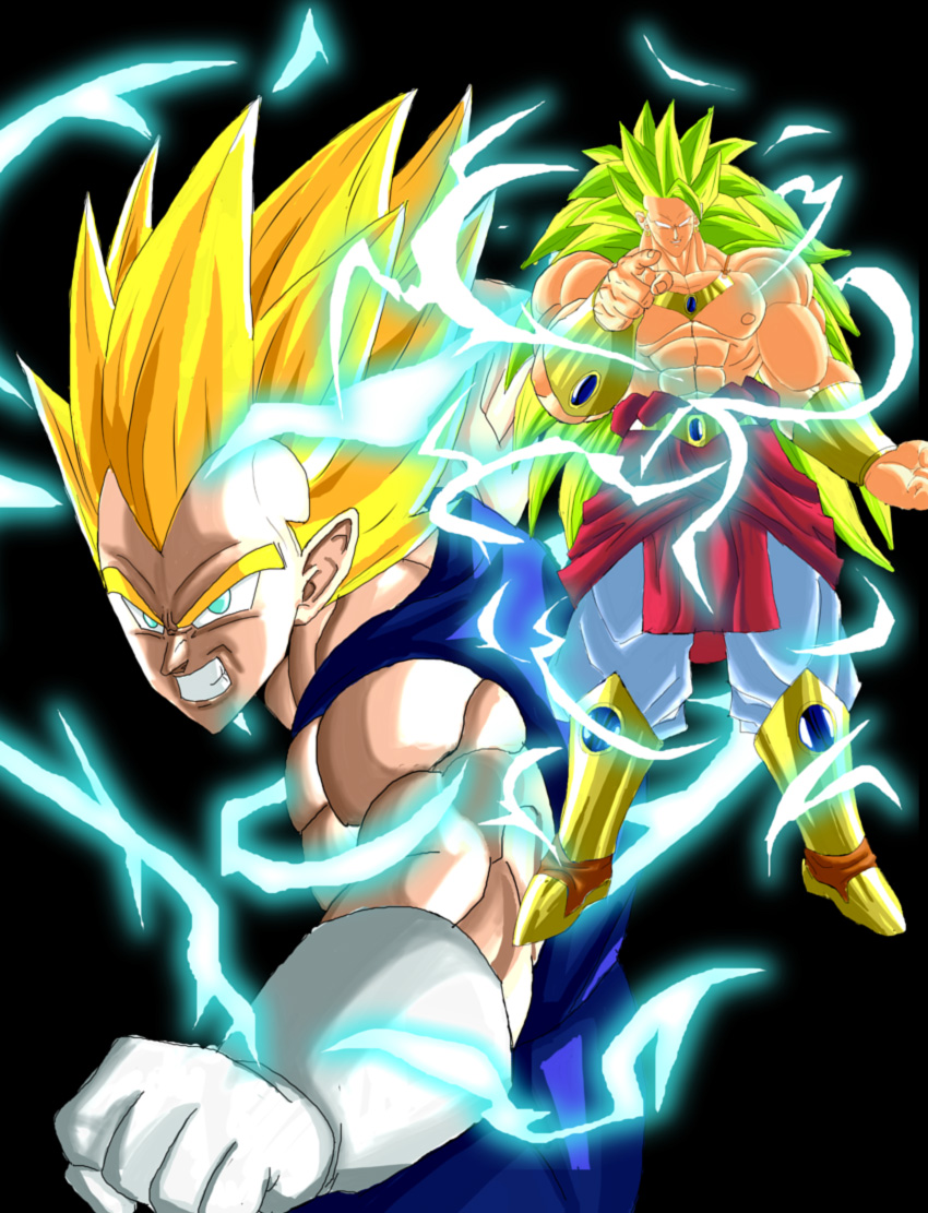Vegeta and Broly by Stitchking
