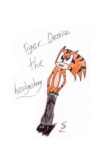 Tiger Desire the hedgehog (Gift for tigerdisire) by StormSpirit