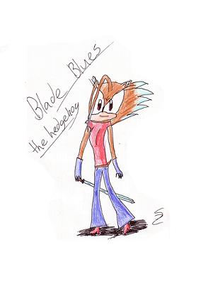 Blade Blues the hedgehog by StormSpirit