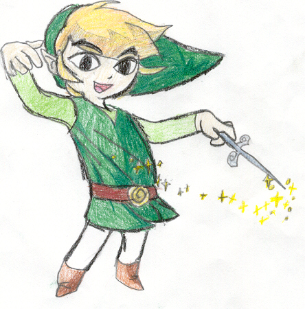 Link with the Wind Waker by Storm_Dragon